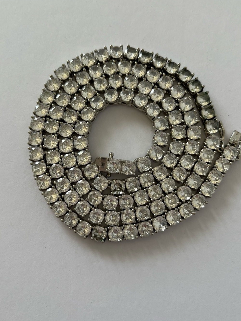 Beautiful Estate Vintage Rhinestone Long Necklace